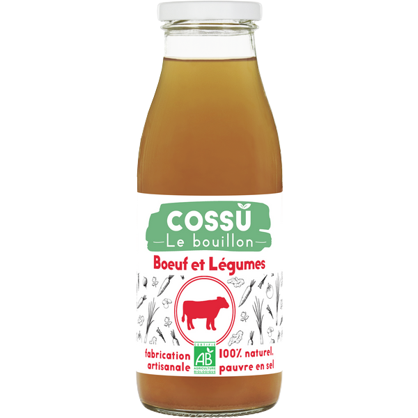 Bouillon liquide de bœuf et légumes bio - 1