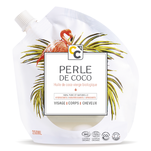 Comptoirs & Compagnies -- Huile de coco vierge cosmétique filière équitable perle de coco - 250 ml