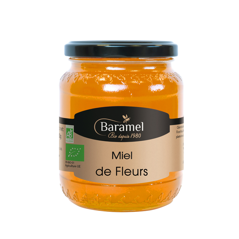 Baramel -- Miel de fleurs bio - 500 g