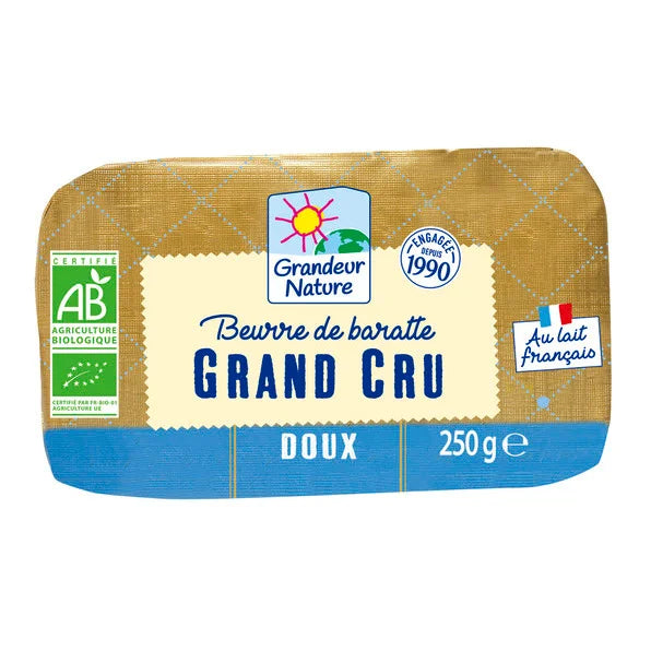 Beurre baratte grand cru - doux - 250 gr