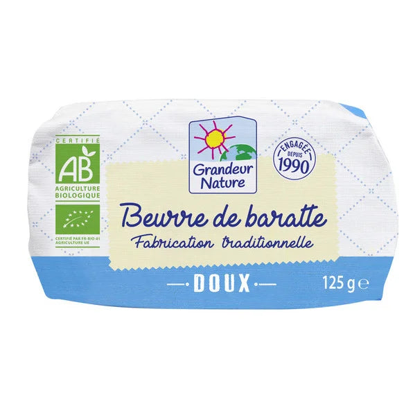 Beurre de baratte doux - 125g