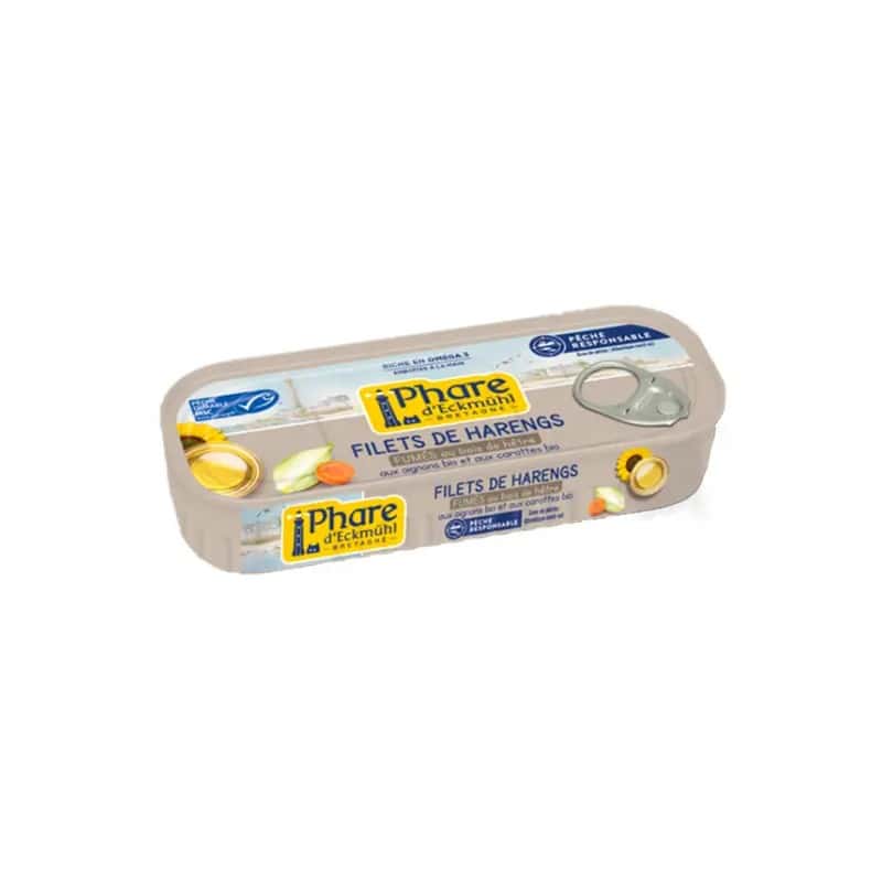 Filets de harengs fumés et garnitures 150g