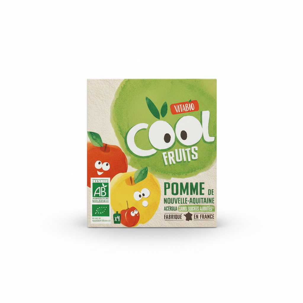 VITABIO -- 4 x gourdes pommes d'aquitaine