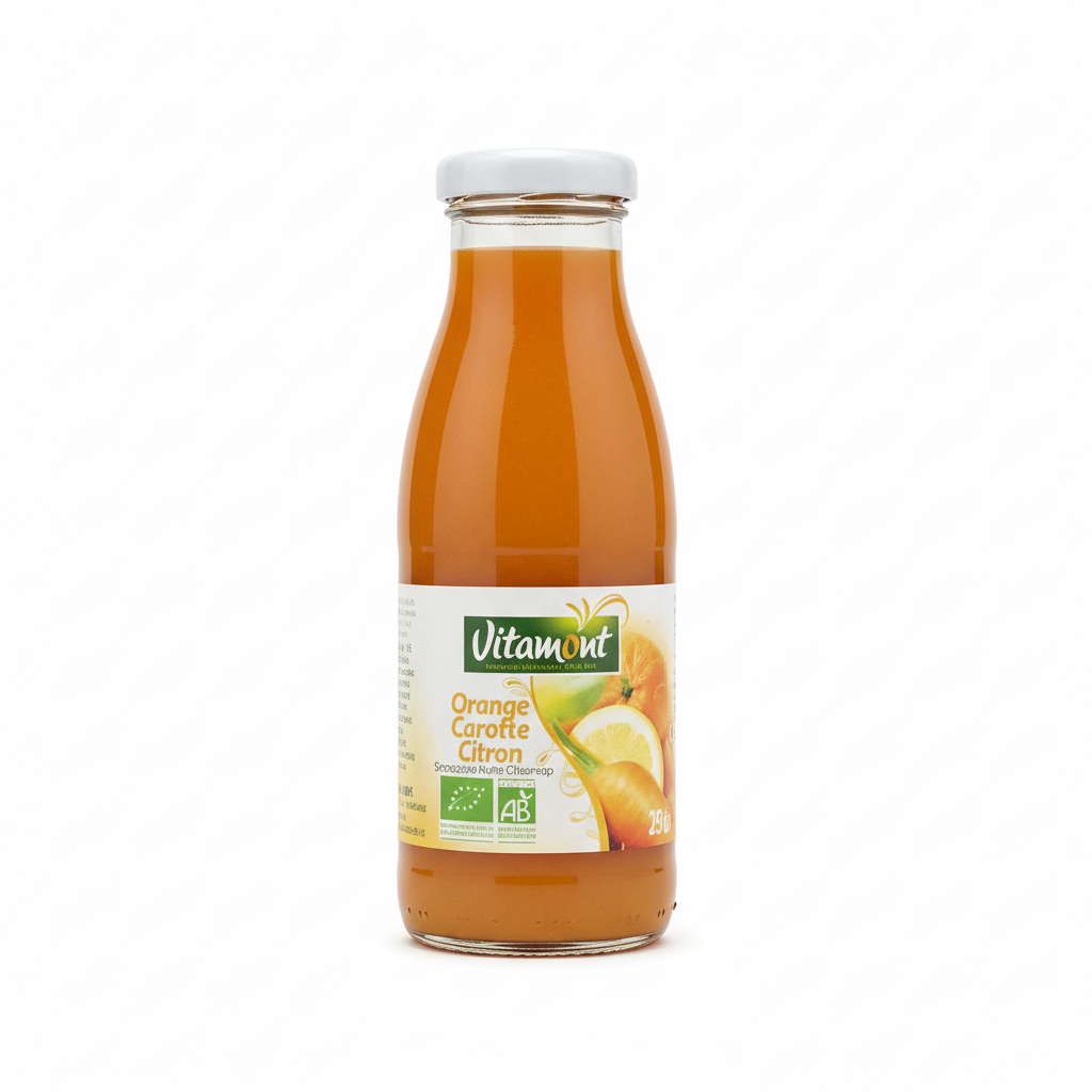 Jus cocktail orange carotte citron
