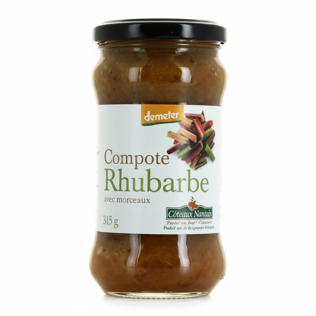 Compote rhubarbe 315g