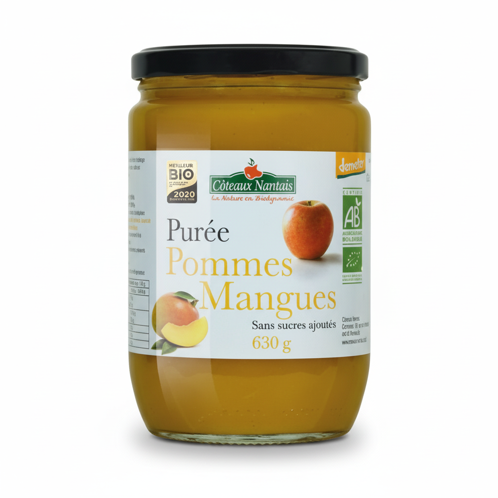 Puree pommes mangues - demeter