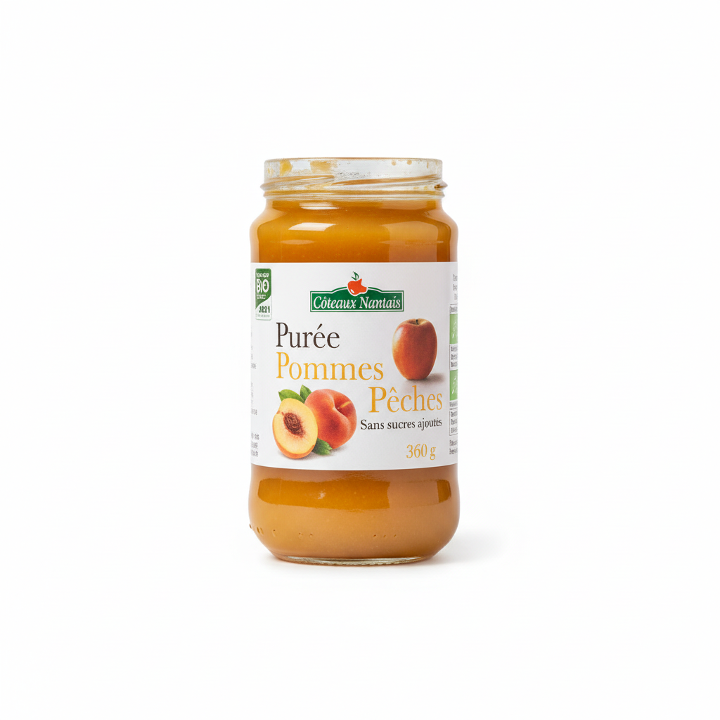 Puree de pomme peche