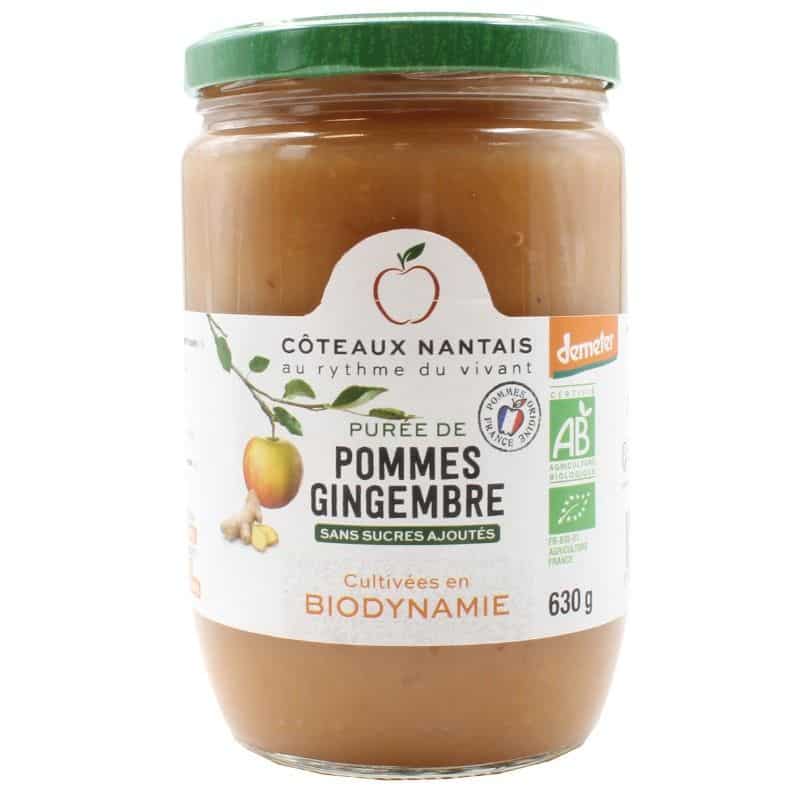 Puree pommes gingembre demeter