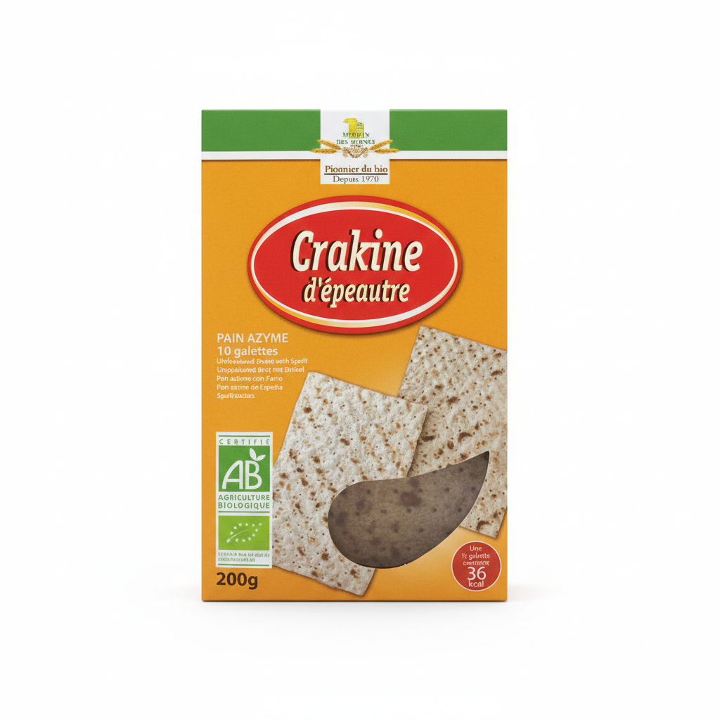 MOULIN DES MOINES -- Crakines d'epeautre (pain azyme) 200g