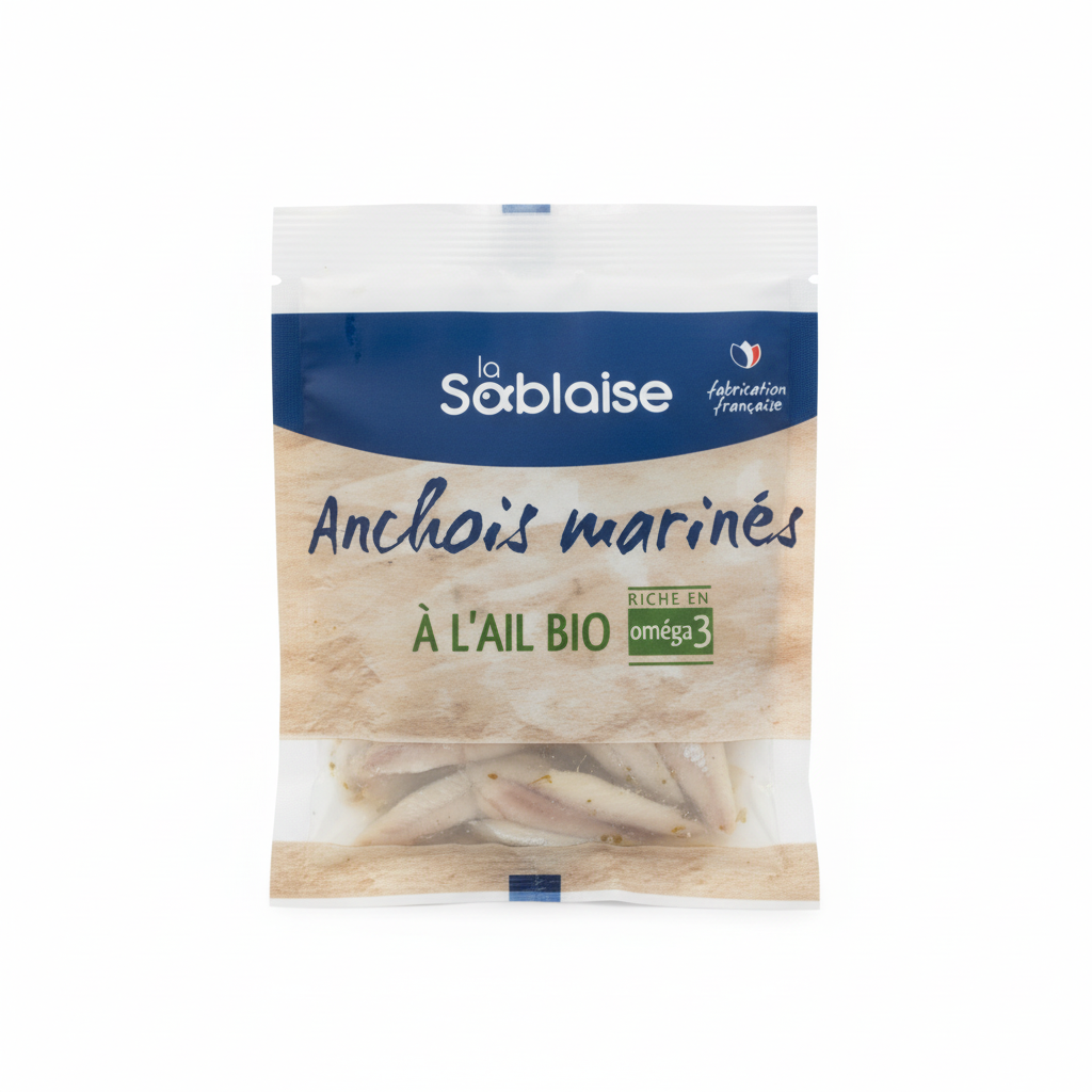 Filets d'anchois a l'ail