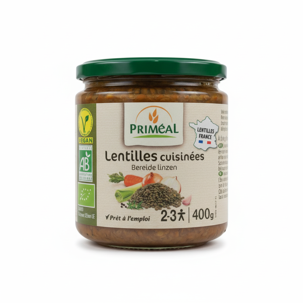 PRIMEAL -- Lentilles cuisinees
