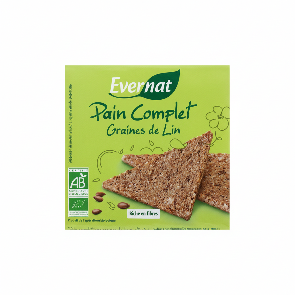Pain complet graines de lin 500g
