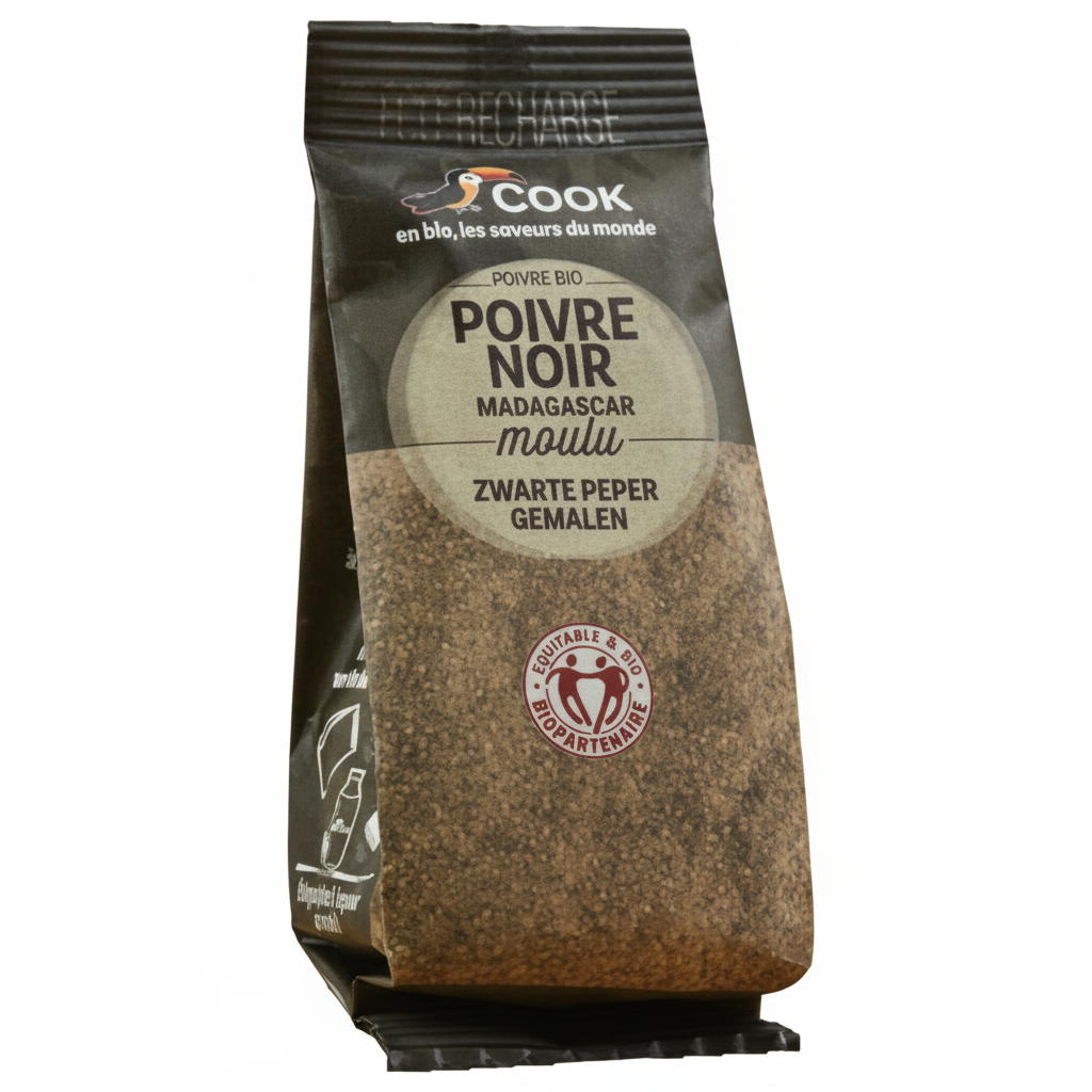 Poivre noir poudre - eco recha