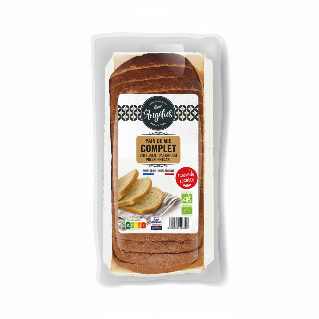 Pain de mie complet tranche