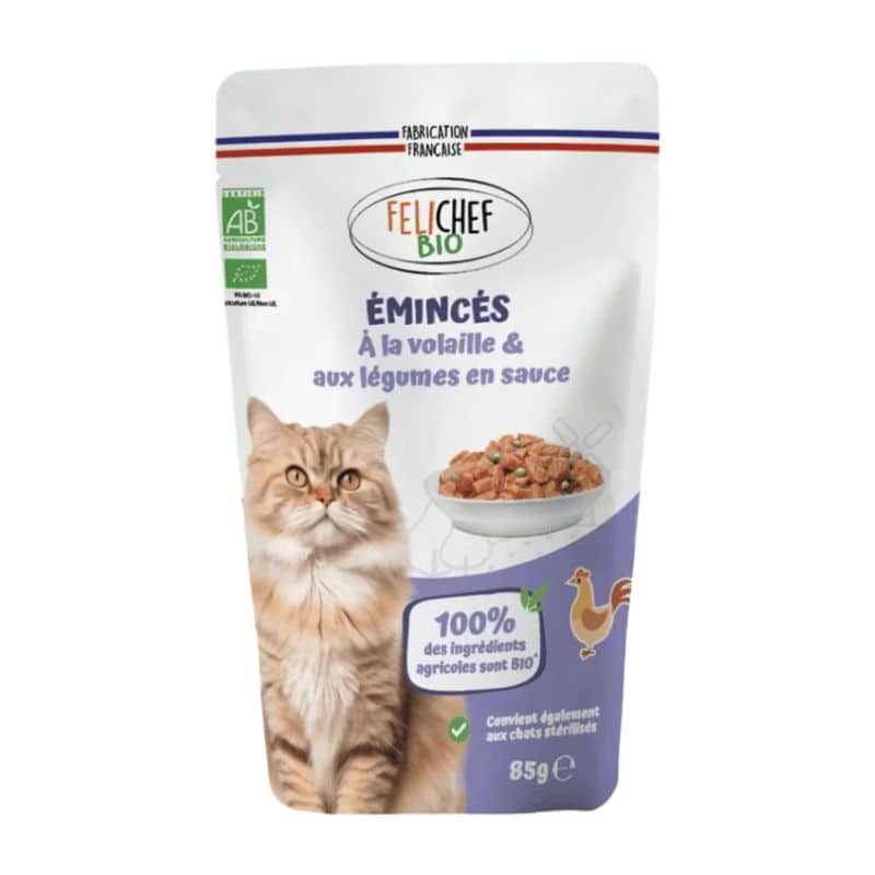 Emincé en sauce à la volaille chat 85g