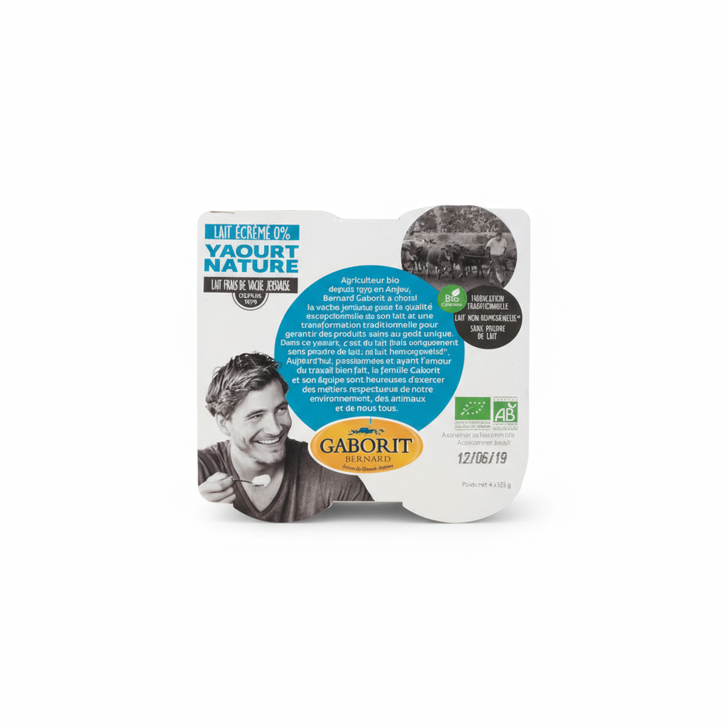 BERNARD GABORIT -- Yaourt nature maigre 0% mg