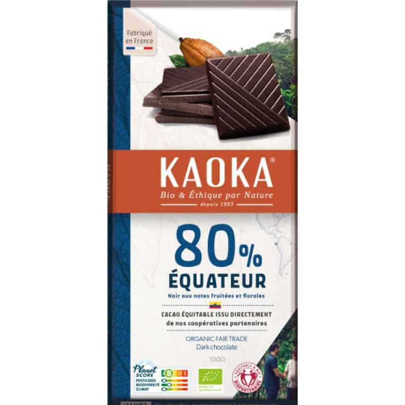 Chocolat noir-equateur 80% cacao