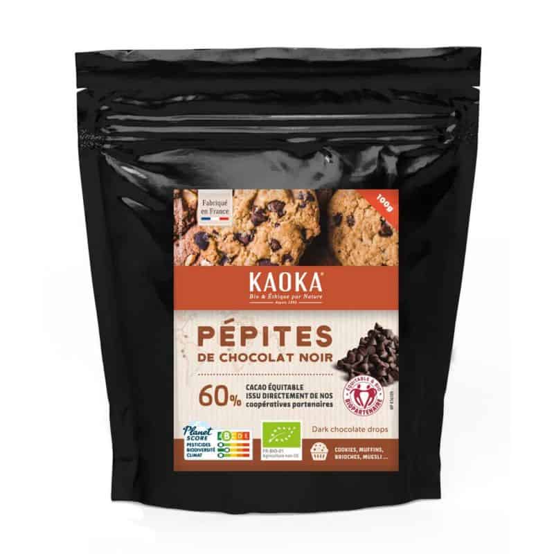 KAOKA -- Pepites de chocolat noir 100g