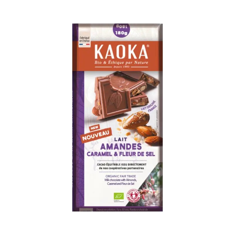 Kaoka lait amandes caramel fleur de sel