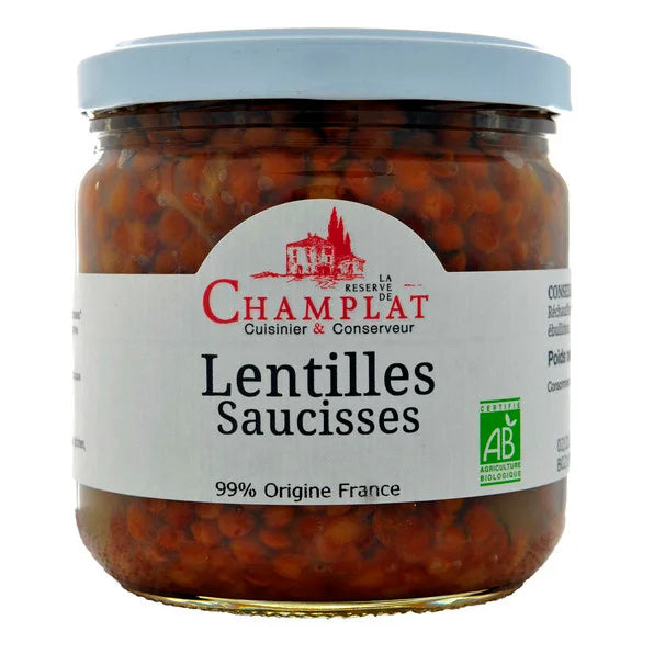 RESERVE DE CHAMPLAT -- Lentilles a la saucisse et au