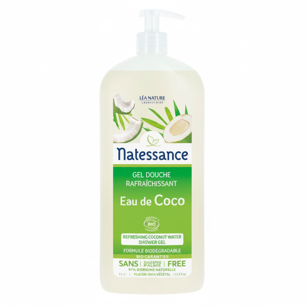 NATESSANCE -- Gel douche eau de coco 1l