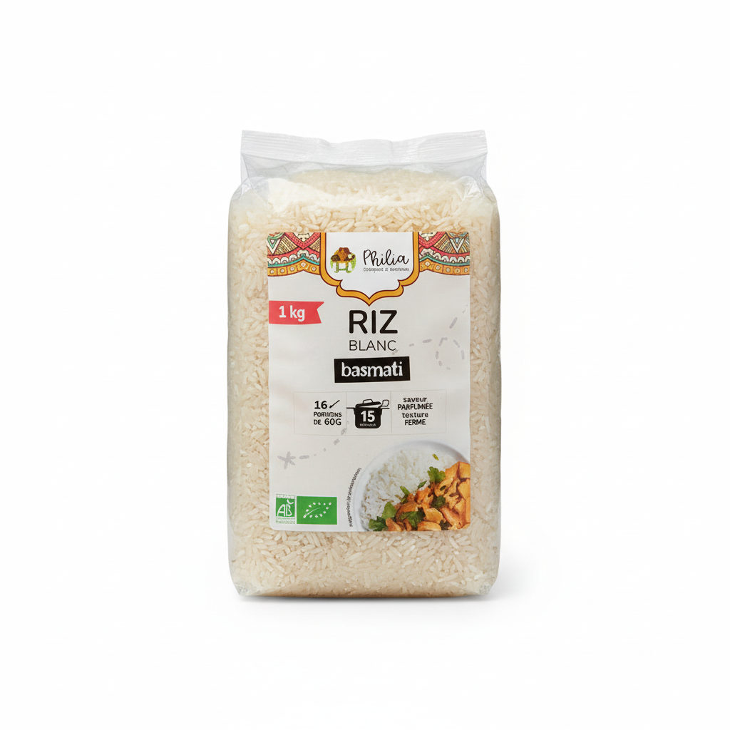 PHILIA -- Riz basmati long blanc