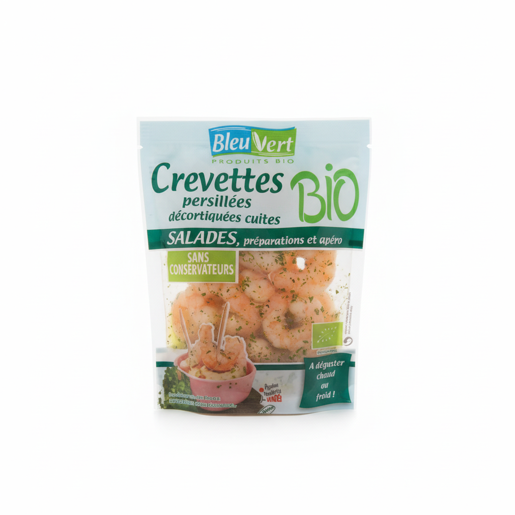 Crevettes cuites persillees