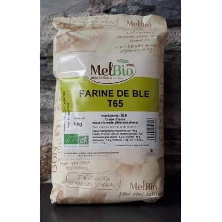 MELBIO -- Farine de ble t65 - 1kg