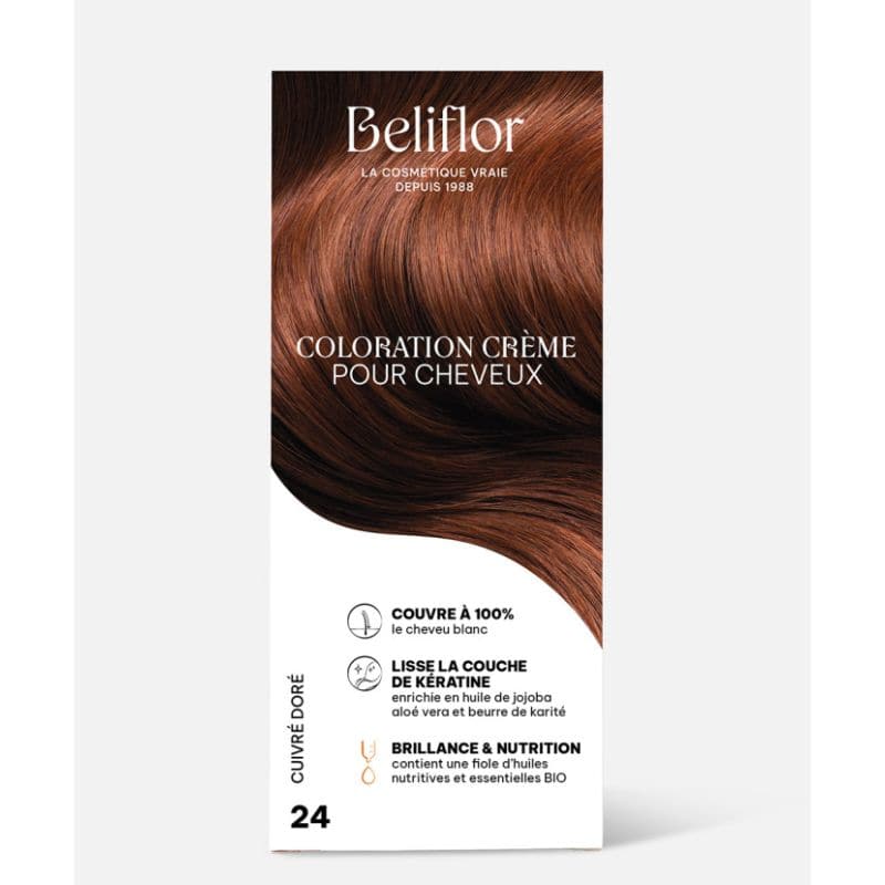 BELIFLOR -- Coloration 24 cuivre dore 135ml