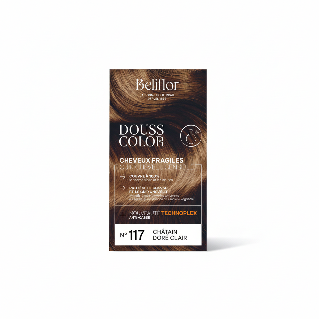 BELIFLOR -- Coloration dousscolor n 117 chatain d cl