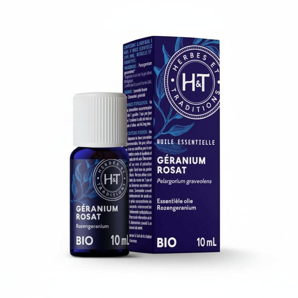 HERBES ET TRADITIONS -- Huile essentielle geranium 10ml