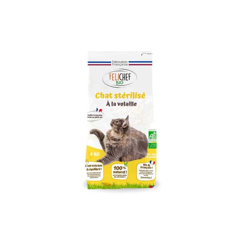 Croquette chat sterilise volaille