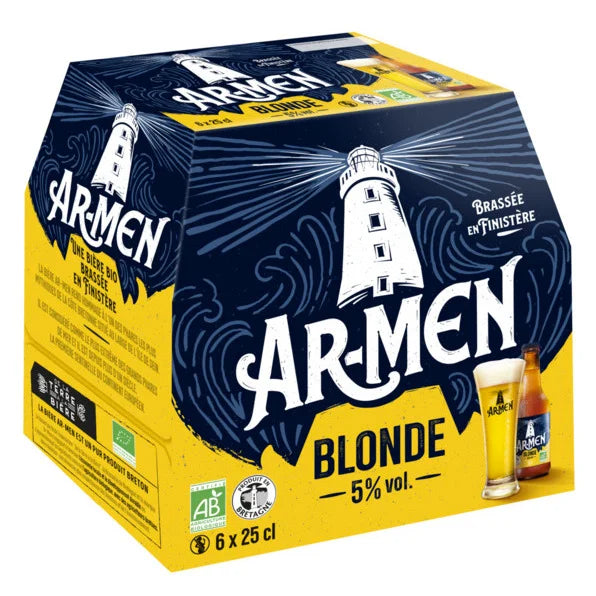 Bière blonde ar-men 6x25cl
