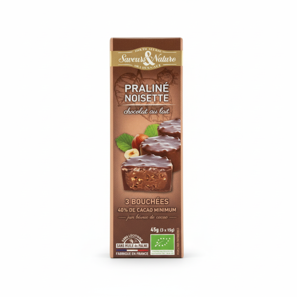 Rochers pralines noisette choco lait