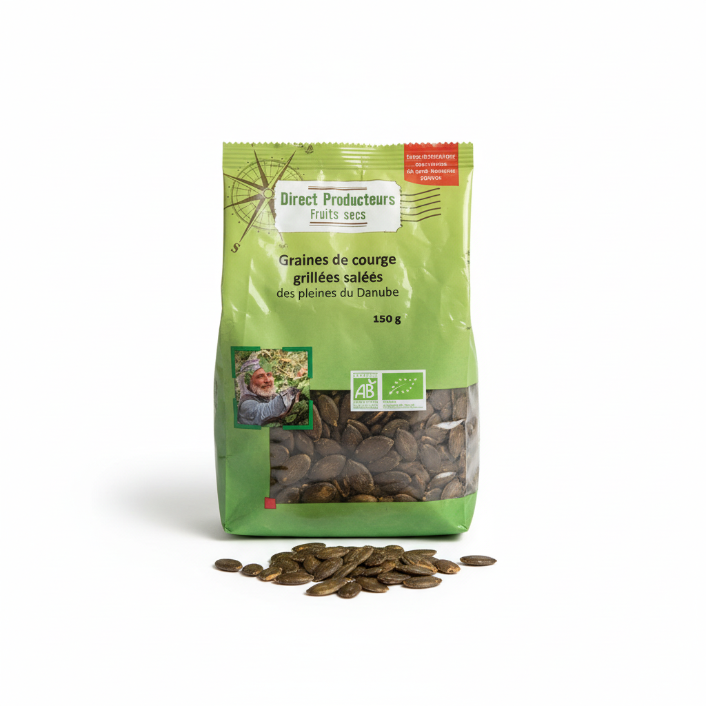 Graines de courge grillées salées 150g