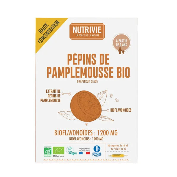 NUTRIVIE -- Pepins de pamplemousse bio ampoules