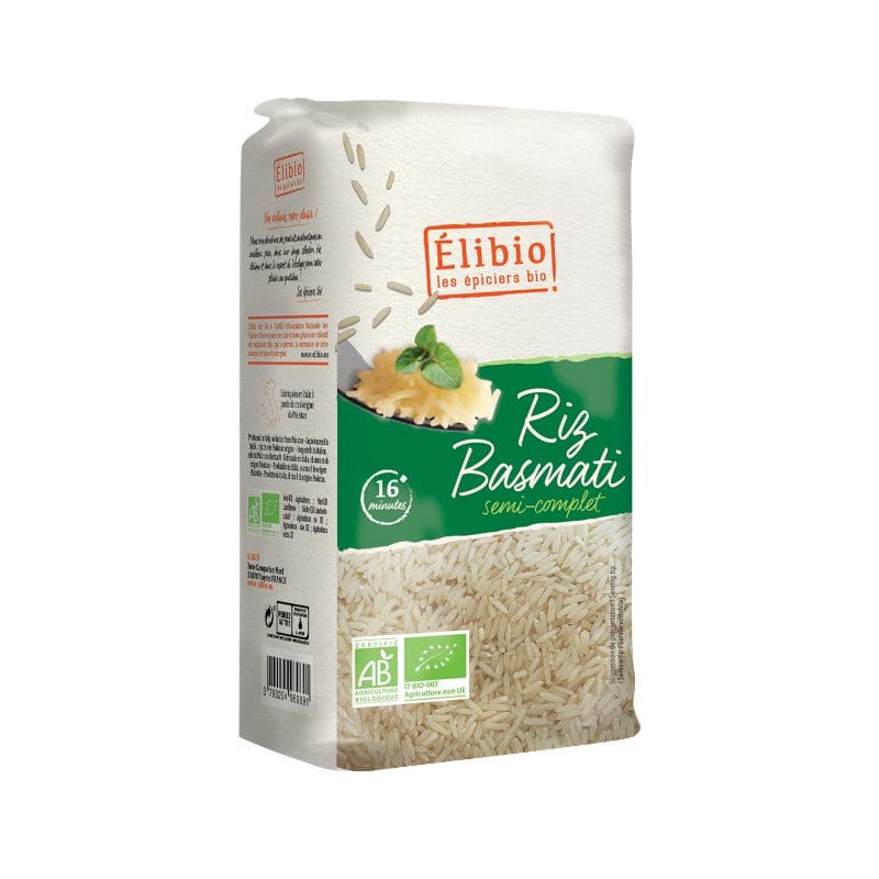 ELIBIO -- Riz basmati demi-complet