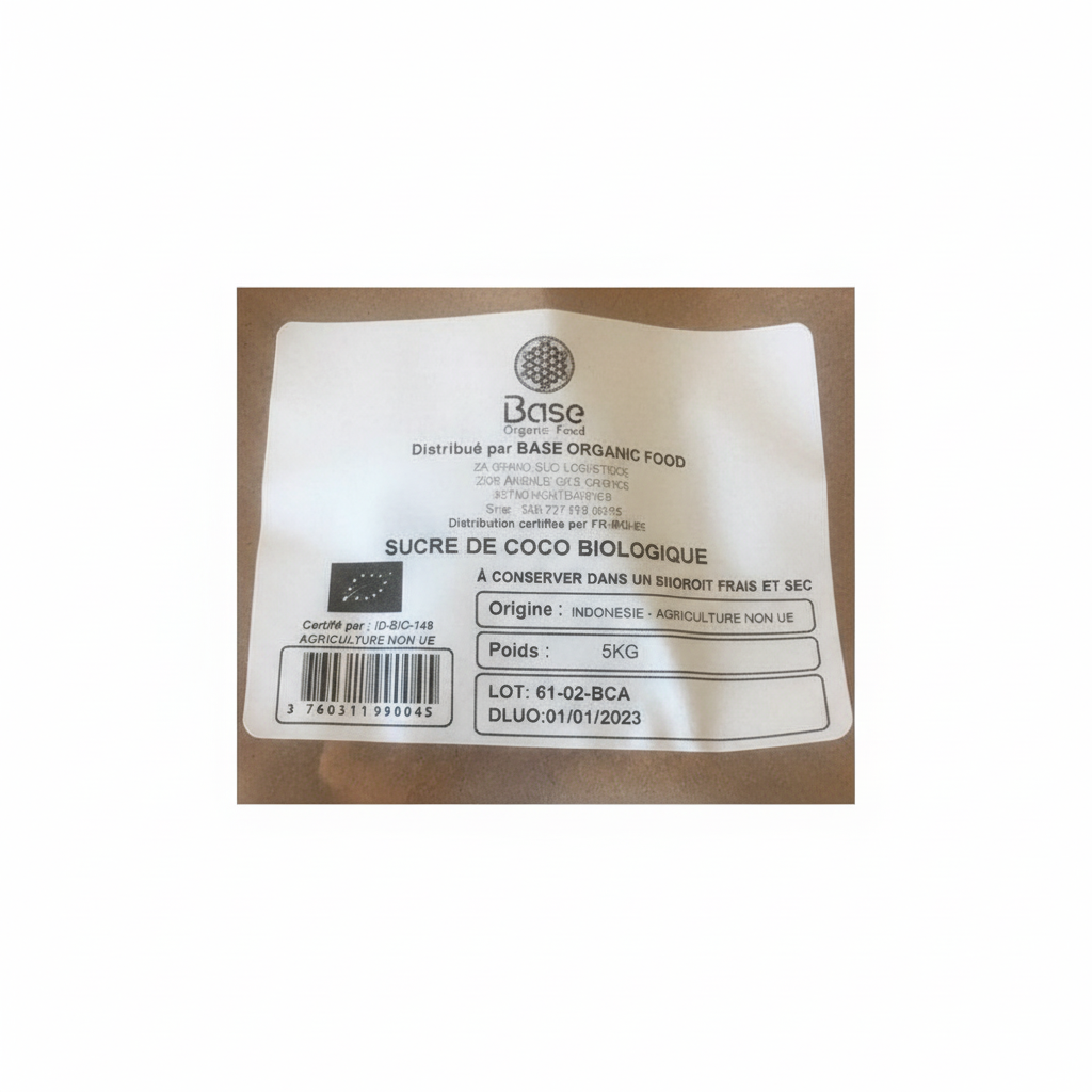 BASE ORGANIC FOOD -- Sucre de coco - indonesie