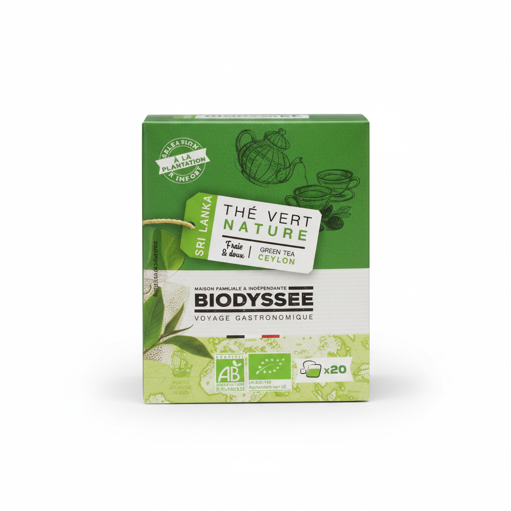 BIODYSSEE -- ThE vert nature de ceylan - infusettes -