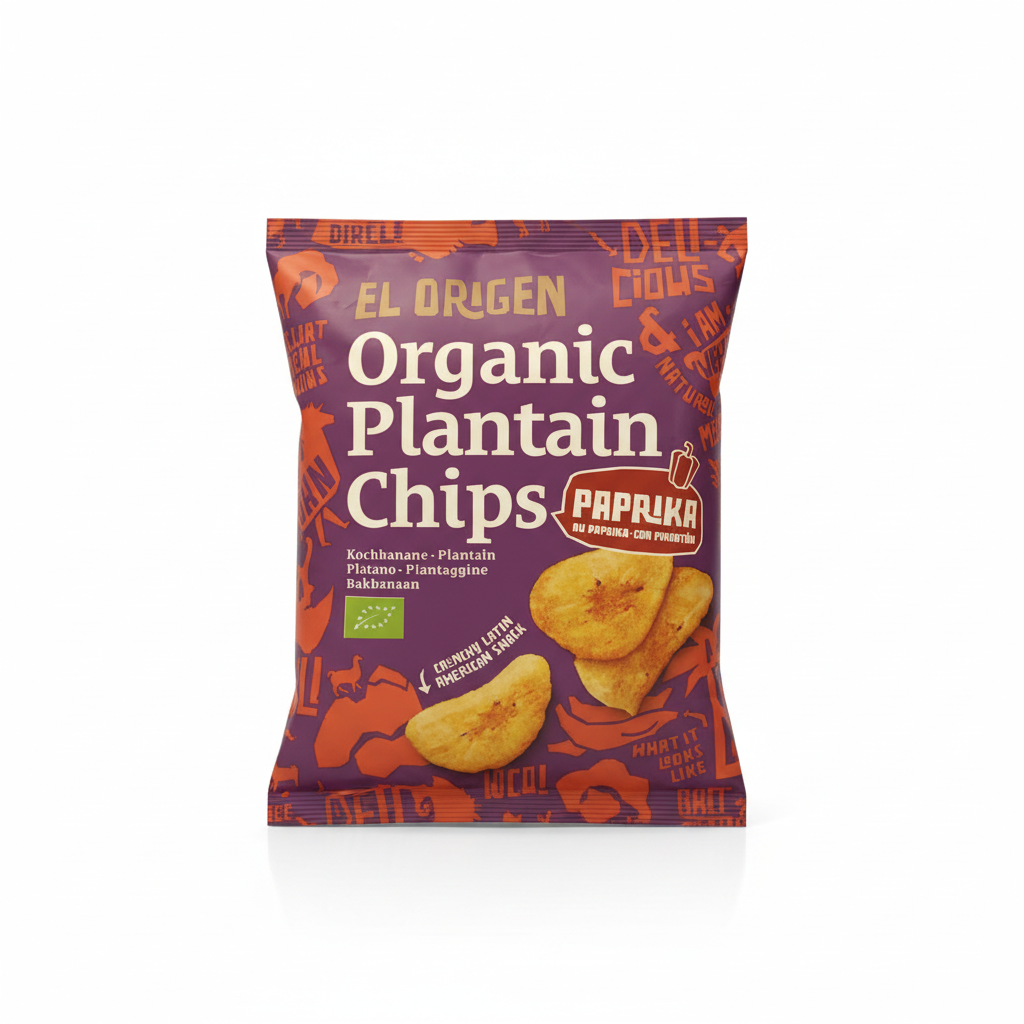 Chips banane plantain au paprika