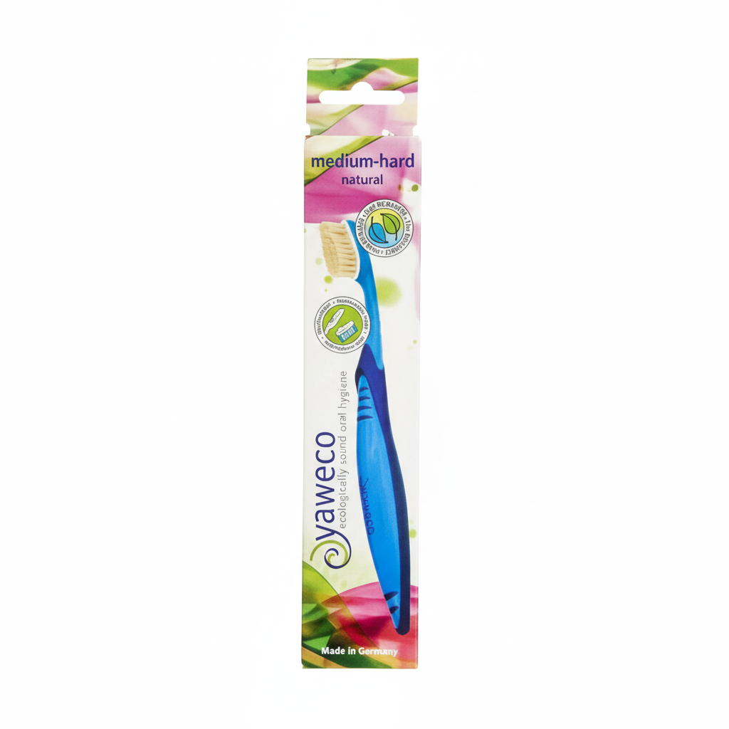 YAWECO -- Brosse a dents nature  medium/dure
