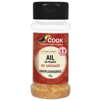 Cook épices -- EOL Ail en semoule biopartenaire (origine France) - 45 g