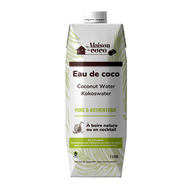 Eau de noix de coco nature bio (équitable) - 1