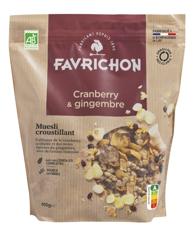 Muesli croustillant cranberry & gingembre - 1