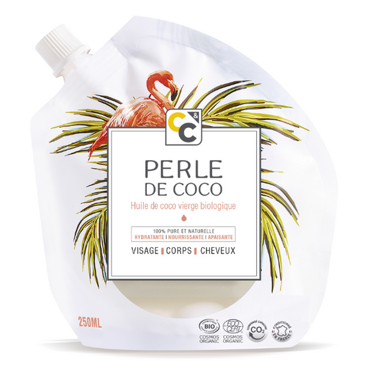 Comptoirs & Compagnies -- Huile de coco vierge cosmétique filière équitable perle de coco - 250 ml