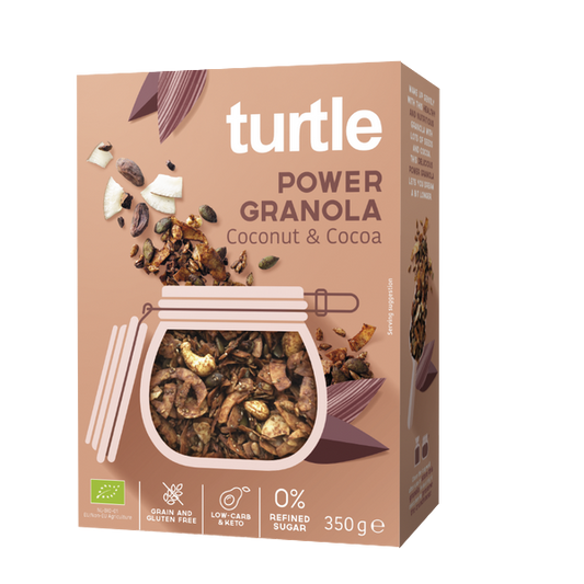 Turtle -- Power granola bio coco et cacao - 350 g