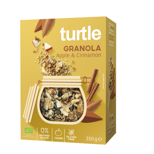 Turtle -- Granola bio pomme et cannelle - 350 g
