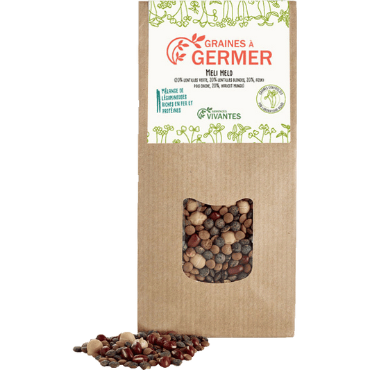 Semences Vivantes -- Graines de méli mélo à germer bio - 150 g